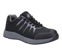 Amblers S1P ESD black softshell composite toe/midsole safety trainer shoe AS717C