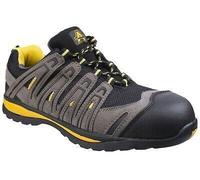 Amblers S1P grey/yellow composite toe/midsole safety trainer work shoe #FS42C