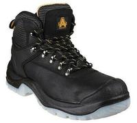 Amblers S3 black water-resistant steel toe/midsole safety hiker work boot #FS199