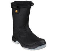 Amblers Safety FS209 Water Resistant Pull On Safety Rigger Boot 14 (49) Black