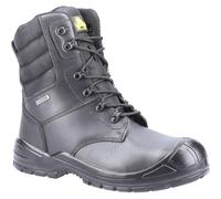 Amblers S3 black waterproof steel toe/midsole side zip safety work boot #AS240