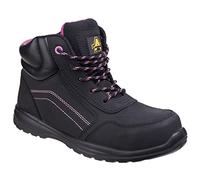 Amblers Safety Female AS601 Lydia Composite Safety Boot With Side Zip, Black, Size UK 6