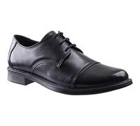 Amblers Safety Bristol Lace-Up Oxford Shoes Black Leather 10 UK