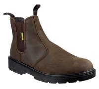 Amblers Safety Brown FS128 Hardwearing Pull On Safety Dealer Boots