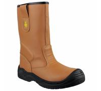 Amblers Safety FS142 Water Resistant Pull On Safety Rigger Boot 8 (42) Brown