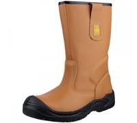 Amblers Safety FS142 Water Resistant Pull On Safety Rigger Boot Tan Si UK8 - EU42 - US9