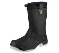 Amblers Safety FS209 Water Resistant Pull On Safety Rigger Boot 7 (41) Black
