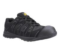 Amblers Safety Unisex FS40C Safety Trainers, Black, Size UK 6.5