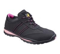 Amblers Safety FS47 Heat Resistant Lace Up Safety Trainer Black/Pink S 9