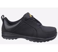 Amblers Safety FS59C Leather Trainer Womens - Black - Size UK 9