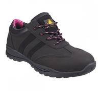 Amblers Safety FS706 Sophie Lace Up Safety Trainer Black Size: UK4 Col UK4 - EU37 - US5