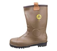 Footsure 95 Tan PVC Rigger Safety Wellingtons Tan Tan Size 11