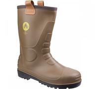 Amblers Safety Fs95 Waterproof Rigger Boot | Safety Boots | Tan | UK Size 11