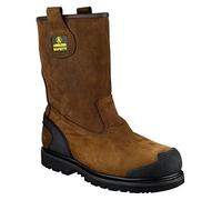 Amblers Safety Male FS223 Goodyear Welted Waterproof Pull on Industrial Safety Boot, Brown, 10