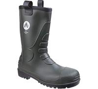 Amblers Safety Mens FS97 PVC Waterproof Safety Rigger Boots Green Size 11