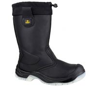 Amblers Safety Unisex Black Water Resistant FS209 - Size 7 UK - Black