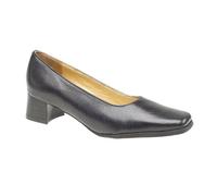 Amblers Safety Walford X Wide Navy Leather E Fit Low Heel Court Shoe 7 UK