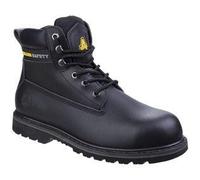 Amblers SBP black leather Goodyear welt steel toe/midsole safety work boot #FS9