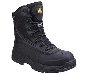 Amblers skomer hi Leg Boot with Inside Zip AS440 Black 11