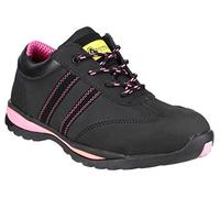 Amblers Steel FS47 S1-P Trainer Safety Footwear Leather - Black - Lined: Textile