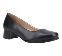 Amblers Walford Ladies Shoes Wide Fit Court Black Size 6
