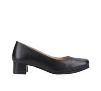 Amblers Walford Ladies Shoes Wide Fit Court Black Size 8