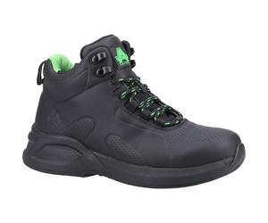 Amblers Willow S1P black recycled leather toe-cap safety work boot #AS611