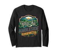 Ambleside Lake District Cumbria Fells Walking Hiking Camping Long Sleeve T-Shirt