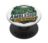 Ambleside Lake District Cumbria Hiking Walking Born Bred PopSockets Adhesive PopGrip