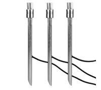 Ambleside Starter Kit including 3 x 12V Ambient Lights and 3 x Spikes IP54 Netlighting Grey One Size