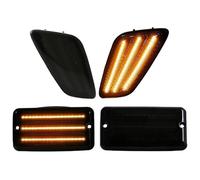 AMBMREDPEV Car Dynamic Turn Signals For Wrangler TJ 1997-2006 Front Side Marker Lights Bumper Signal Lamps 4Pcs/Set