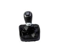 AMBMREDPEV Manual Shifts Head 5/6 Speed Gear Shift Knob with PU Leather Gaiter Boot for Skoda for Octavia 2 A5 A6 Metal Plastic Lever Change Knob(6 Speed)
