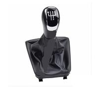 AMBMREDPEV Manual Shifts Head for Skoda for Yeti 2009 2010 2011 2012 2013 Car Gear Shift Knob Lever Shifter Gaiter Boot Cover Case 5/6 Speed Leather ABS Replacement(5 Speed-)