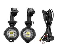 AMBMREDPEV Motorcycle Turn Signal For R1250GS ADV For F800GS LC For MT07 For MT09 Auxiliary Light Mount Turn Signal Lights Motorcycle Fog E9 Mark(Light and wire)