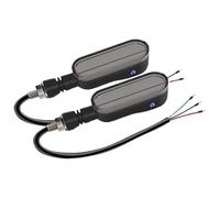 AMBMREDPEV Motorcycle Turn Signal Turn Signal Lights Motorcycle Light Colour Projection Sequential Flow Flash Indicator Directional(White turn yellow)
