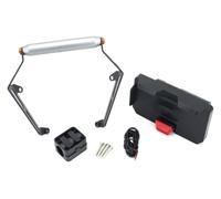 AMBMREDPEV Navigation Bracket For B&enelli For TRK702 2022 Motorcycle GPS Phone Holder USB Wireless For Charger Navigation Bracket Mount Stand Handlebar(22mm Bracket A)