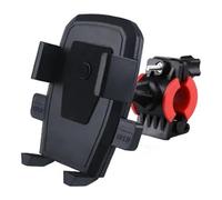AMBMREDPEV Navigation Bracket GPS Navigation Bracket Bicycle Universal Phone Holder Stand Auto Lock Mobile Motor Bike Handlebar Clip(Black)