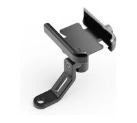 AMBMREDPEV Navigation Bracket Navigation Frame Accessories Motorcycle Handlebar Mobile Phone Holder GPS Stand Bracket(Mirror holder Silver)