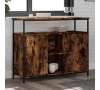 ambon wooden sideboard with 2 doors in smoked oak