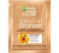 Garnier Ambre Solaire No Streaks Bronzer Self Tan Face Wipes 5.6Ml