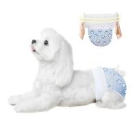Ambreview Dog Diapers Female, Disposable Pulled Up Dog Diaper with Stretchy Waist, Super Absorbent 360° Leak-Proof Doggie Diapers for Female Puppy Dogs in Heat/Urinary Incontinence (1000L)