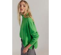 Ambrose Cashmere Turtleneck Sweater at Free People in Lime Green, Size: Small - female