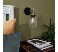 Ambrose Industrial Gold Indoor Wall Lantern ValueLights Gold One Size