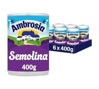 Ambrosia Semolina, Creamed Dessert, 400 g (Pack of 6 Cans)