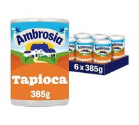 Ambrosia Creamed Tapioca, Traditional Recipe, Ready-to-Eat Dessert, 385 g (Pack of 6 Cans)