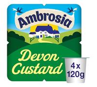 Ambrosia Custard Dessert Pots, Creamy Traditional Ready-to-Eat Treat, 4 x 120 g (Pack of 4 - Total 16 Pots)