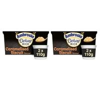 Ambrosia Deluxe Rice Caramelised Biscuit Flavour, (Pack of 2)