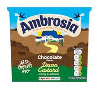 Ambrosia Devon Custard Pots, Chocolate Flavour, Ready to Eat, 120 g (Pack of 16)