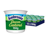 Ambrosia Devon Custard - Original Recipe Ready-to-Eat - 150 g pot (Pack of 12)