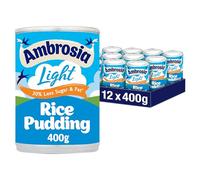 Ambrosia Devon Ready-to-Eat Rice Pudding Can 400 g (Pack of 12)